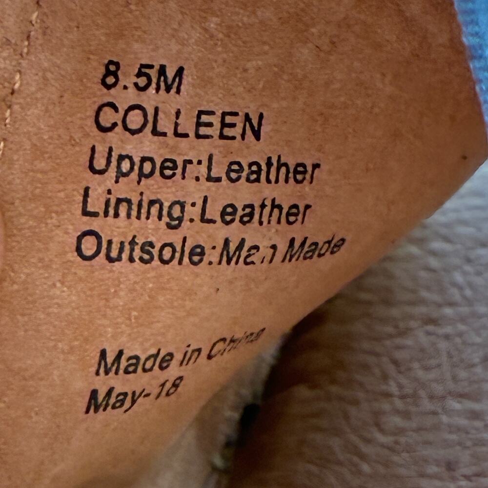 Gentle Souls by Kenneth Cole Colleen Black Beige Wedge Sandals Womens Size 8.5M - Picture 9 of 10